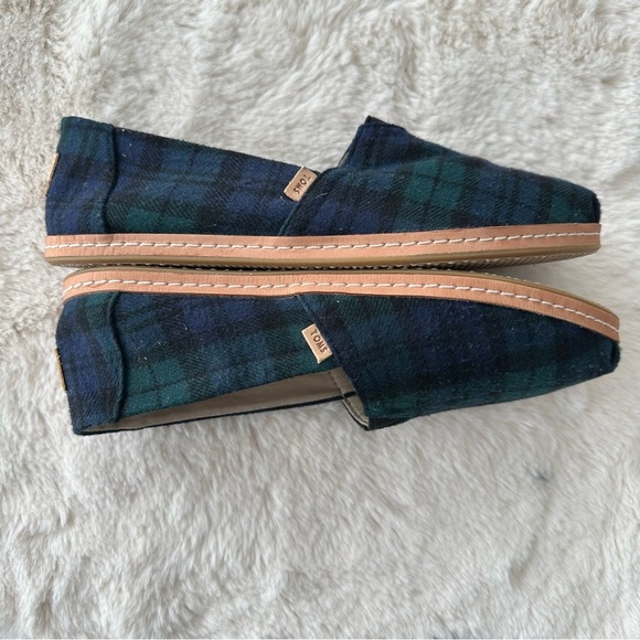 TOMS Checkered Slip-On shoe - Black, Green and Blue - Picture 7 of 7